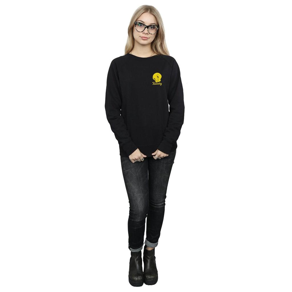 Looney Tunes Womens/Ladies Tweety Pie Head Sweatshirt