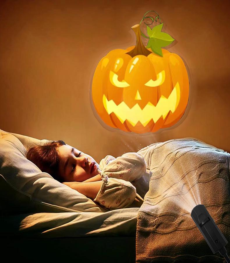 Moon Projection Lamp - Welcome Logo Starry Sky Night Light for Bedroom, Sunset & Background Lighting