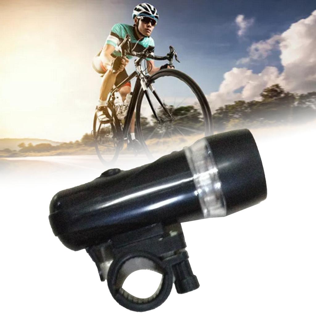 Bike Lights with 5 LED Lights Warning Signal Plastic Black Super Bright Bike Headlight for Night Riding