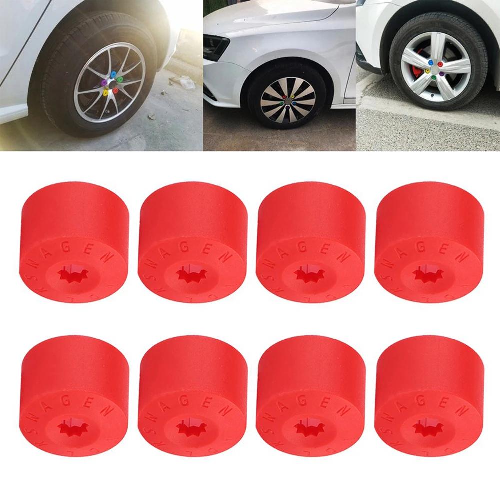 20Pcs 17mm Car Wheel Cover Hub Nut Bolt Covers Cap for Volkswagen VW Golf MK4 Auto Tyre Screws Exterior Protection Accessories