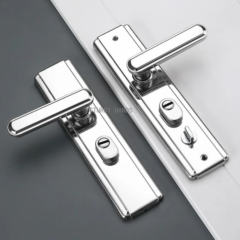Stainless Steel Thickened Anti-theft Door Lock Universal Multifunctional Anti-theft Door Handle Lock Hardware Accessories