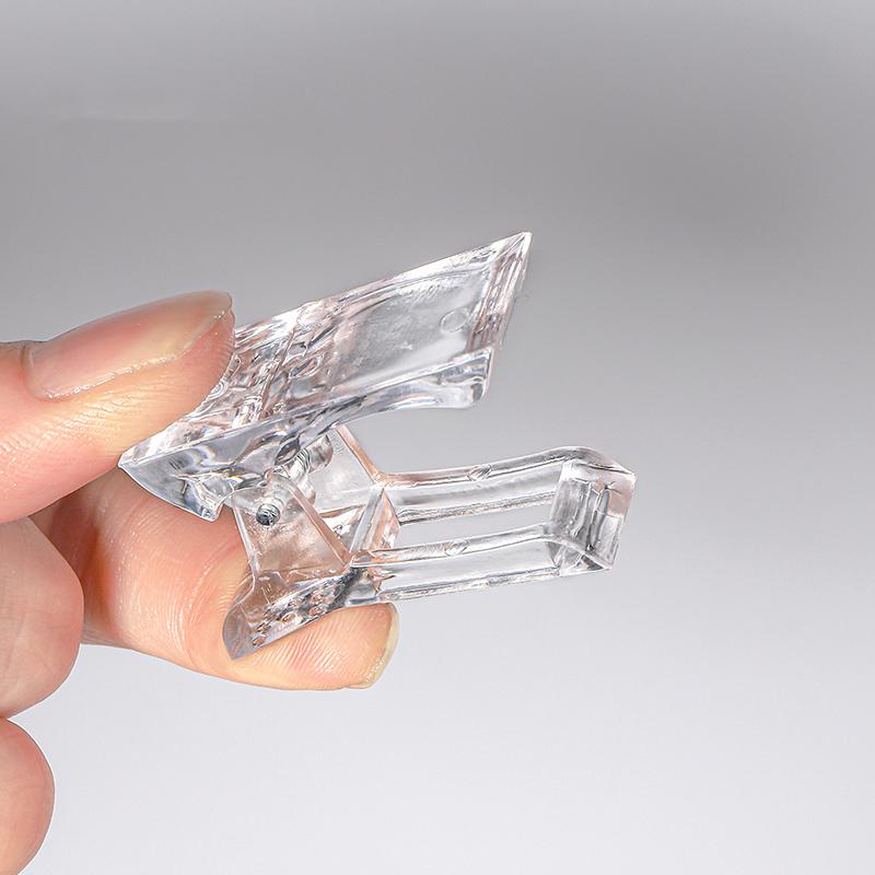 10pcs Acrylic Nail Clip Transparent Gel Quick Building Nail Tips Clips Fingernail Extension UV Clamps Manicure Builder Tools