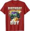 Monster Truck Birthday Boy Monster Truck Are My Jam Lovers T-Shirt Humor Funny Kids Tee Tops Sons Nephew Bithday Novelty Gifts