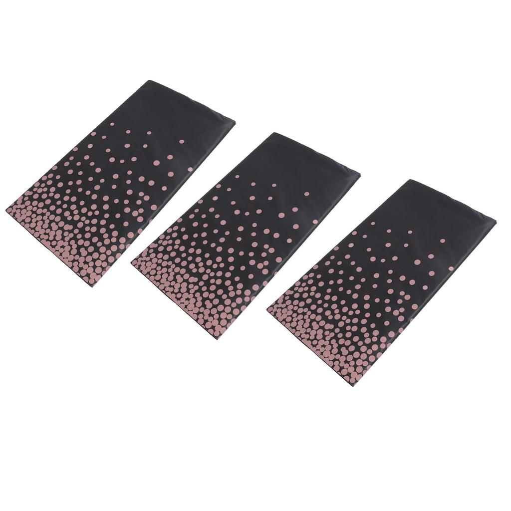 3pcs Plastic Tablecloth Waterproof Oil Proof Reusable Table Cover Rectangle Dot Pattern Table Cloth for Banquets Picnics Party