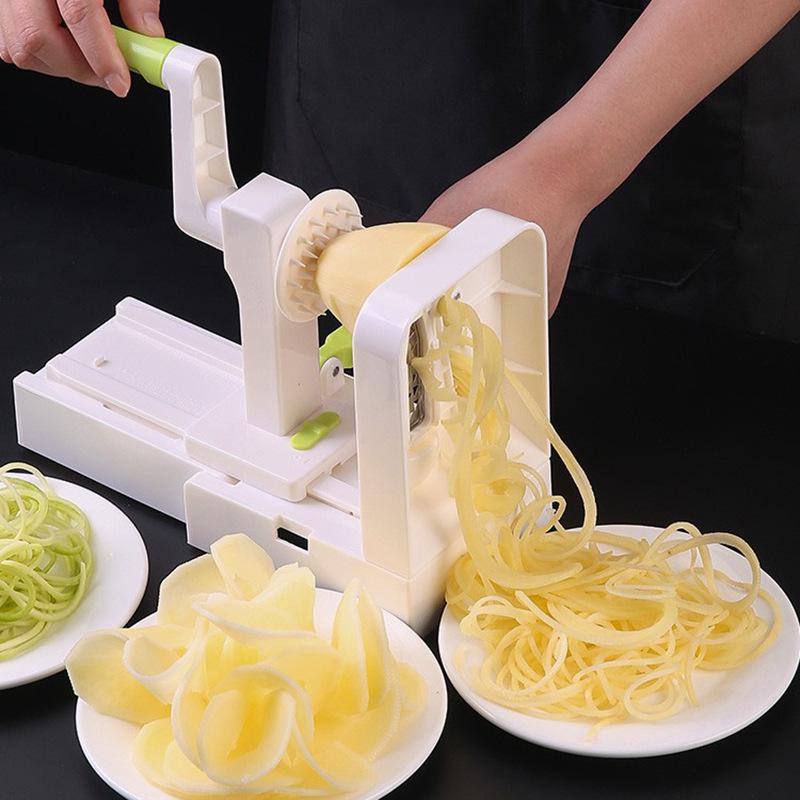 Waterfall Potato Shredded Noodles Hand-Crank Cutter and Carrot Strand Shredder for Hot Pot.