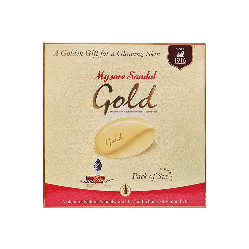 Mysore Sandal Gold Sixer, 125 - Pack of 6