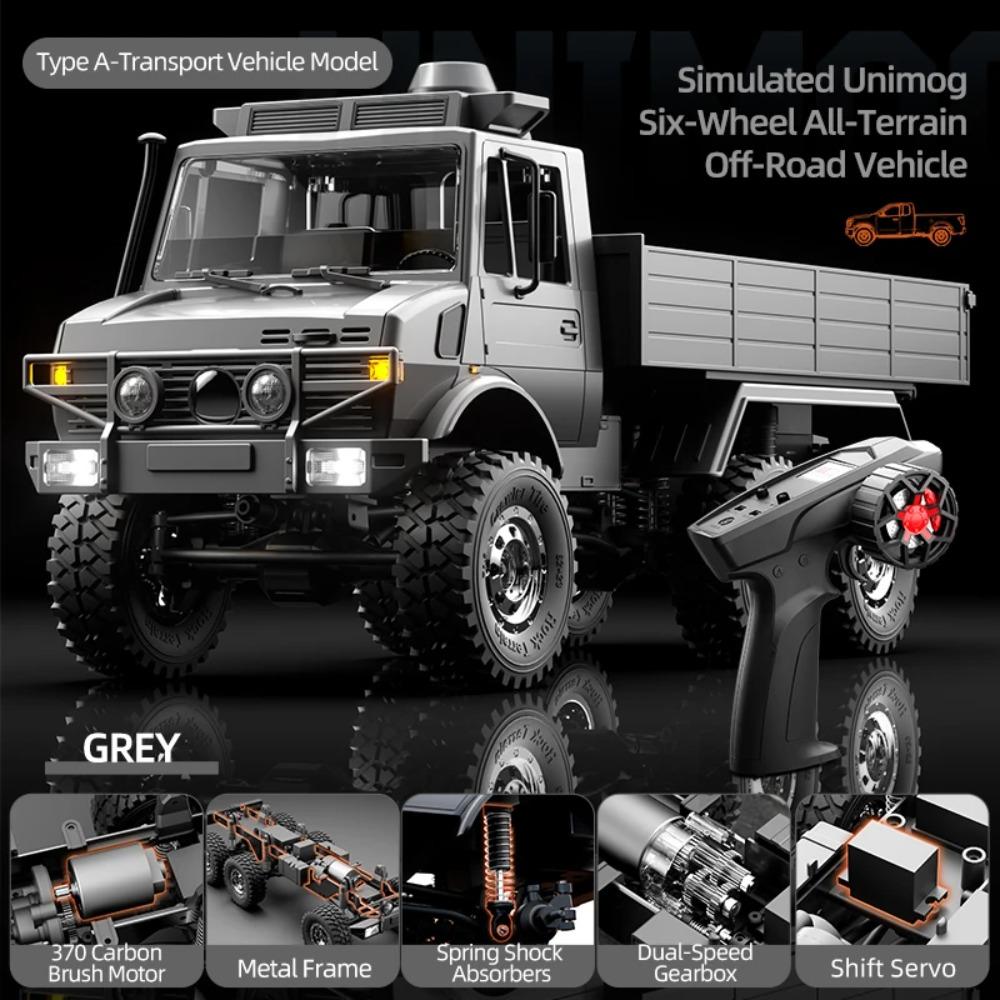 JJRC C8823 Completamente Proporzionale Sei Ruote Motrici RC Controllo Remoto Fuoristrada Sospensioni Indipendenti Giocattolo con Telecomando Ragazzo