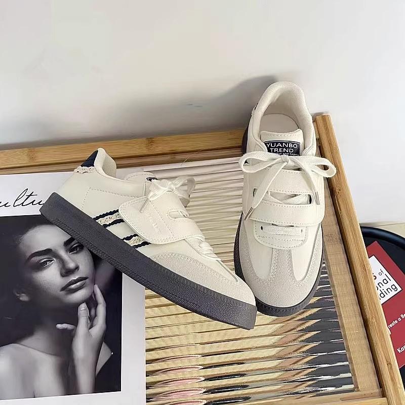 Niche Velcro Shoes Women's Spring and Autumn Students Versatile College Style Lightweight Sports and Leisure Shoes