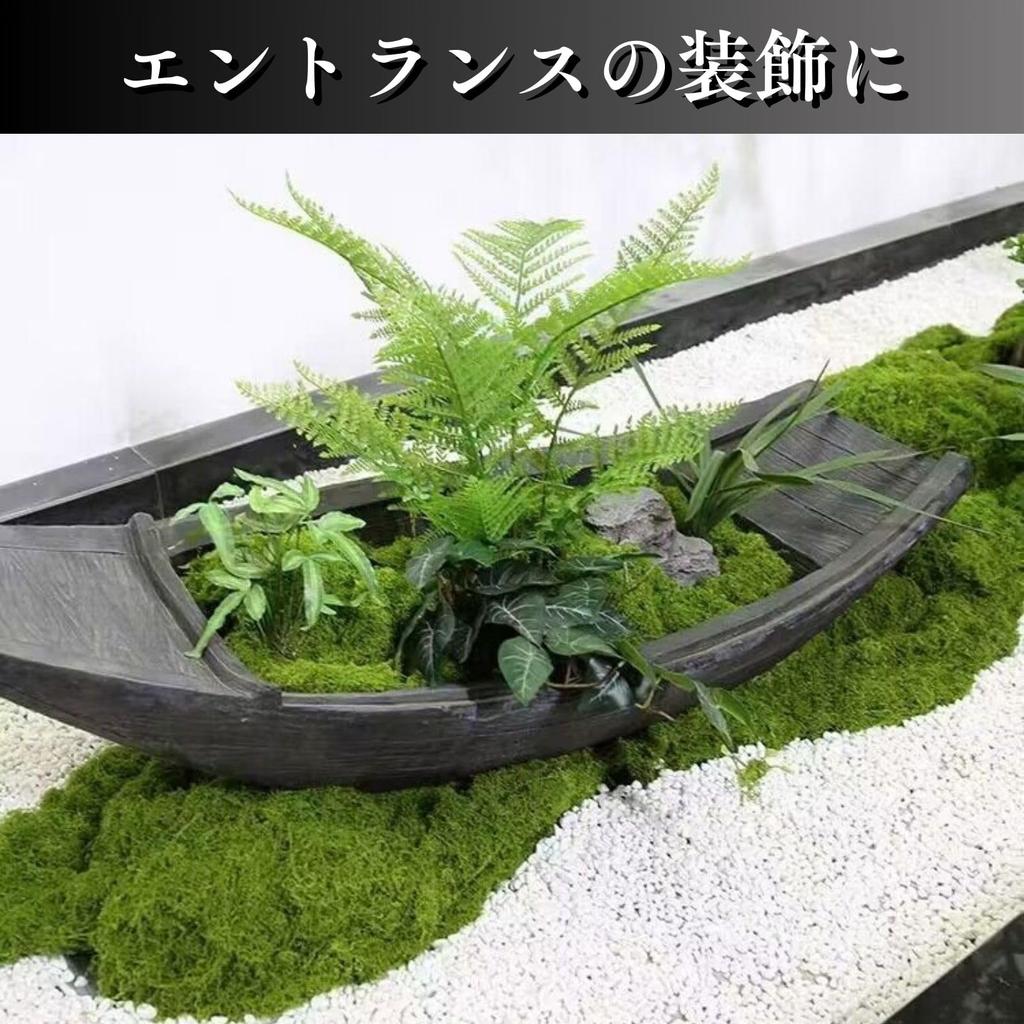 CHASO Moss Faux Greenery for and Dark 30g Houseplants, Bonsai, Dioramas, Green,