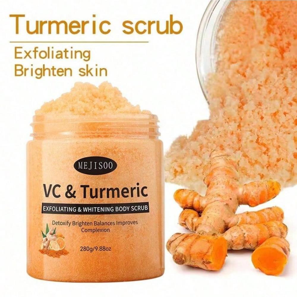Turmeric Scrub Exfoliating Body Scrub for Glowing Skin Natural Skincare Treatment with Antioxidants for Smooth Radiant Skin