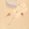 Stylish Meteors Inspired Long Necklace Sophisticated Long Necklace With Meteors And Crosses Details Neck Chain Accessory