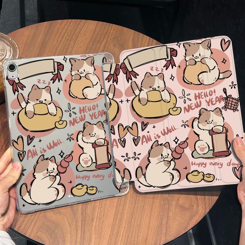 Cute Little Cat Smart Cover for 10.9 10th Gen IPad Air 5 Air 4 Case IPad Pro 11 2022 Ipad Mini6 8.3 2018 9.7 5/6th Air 2/3 10.5