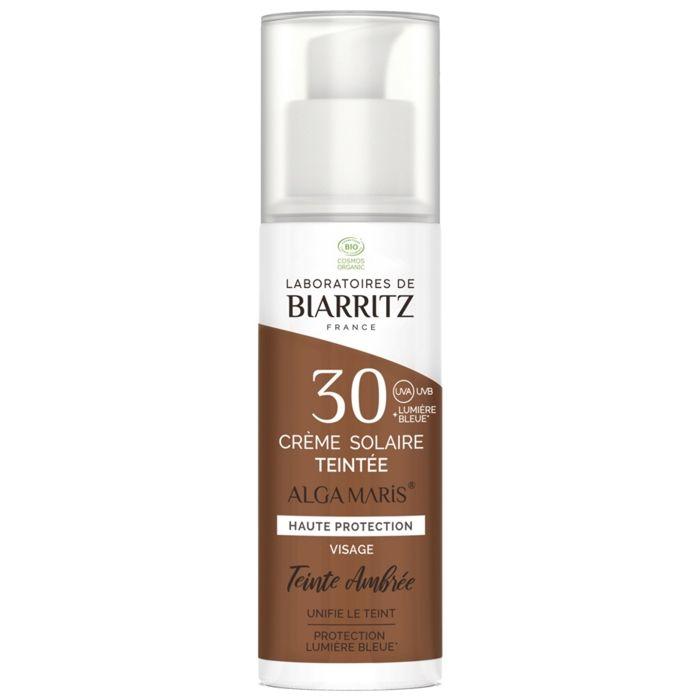 Laboratoires De Biarritz Crème Solaire Visage Teintée SPF30 Ambrée Bio 50 Ml