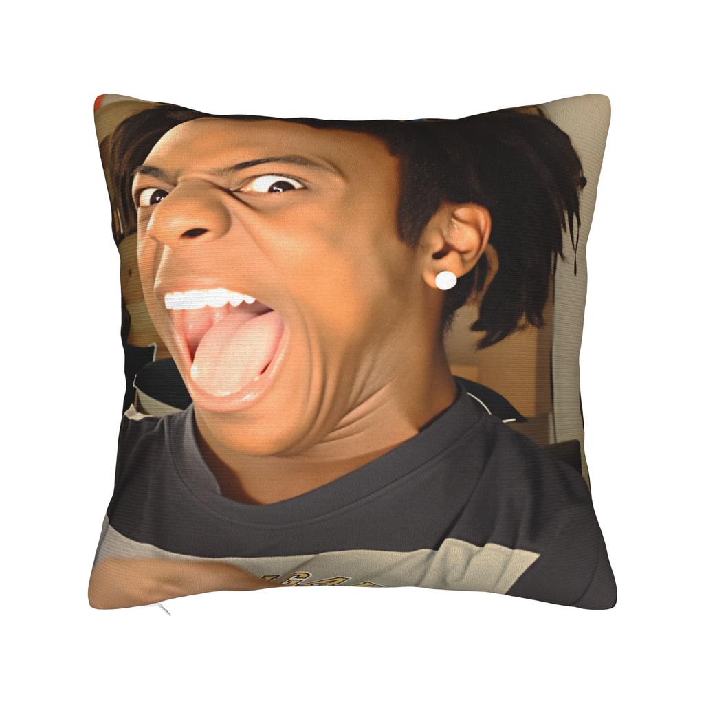 Ishowspeed Extra Meme Pillow Case Retro Trendy Pillow Cover Soft Pillowcases For Sofa Car Home Decor