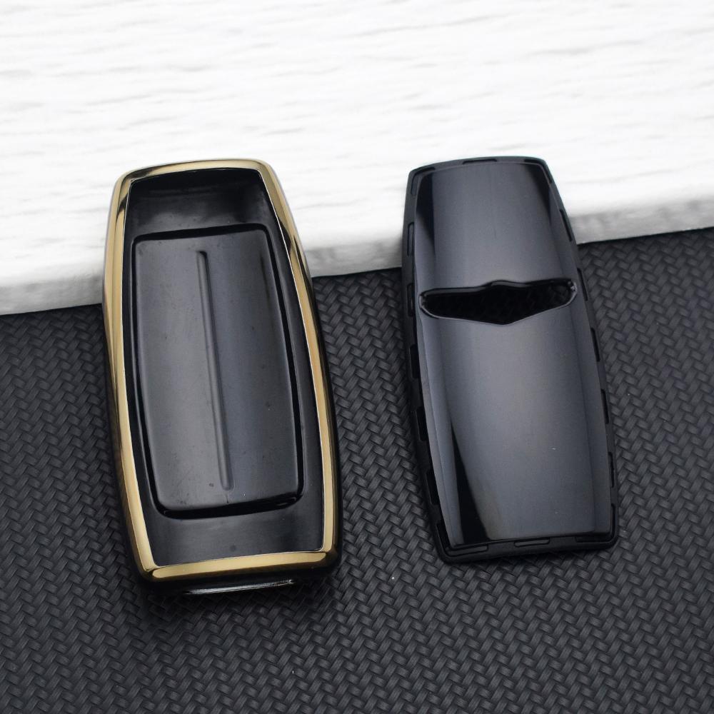 4/8 Buttons Soft TPU Car Key Case Cover for Hyundai Genesis G80 GV70 GV80 GV90 2020-2025 Key Fob Holder Keychain Accessories