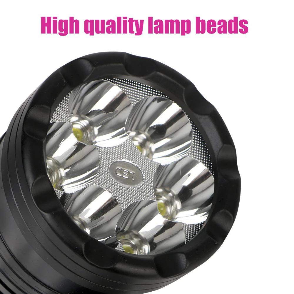 6 Led Chips Additional strobe LED Spotlight for Motorcycle 200W Motocross Flash led Headlights Fog Light for car ATV UTV 12V 24V