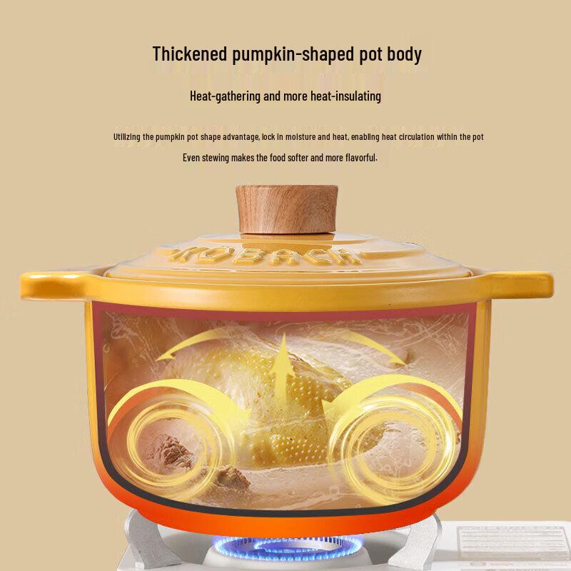 Kangbach 3.5L Pumpkin Ceramic Casserole Pot