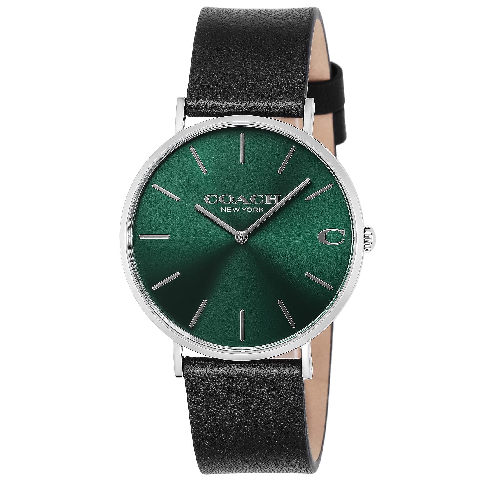 

Часы CHARLES Green Dial Stainless Steel Quartz 41MM Watch 14602436 Black [Coach] Мужские [Товар]