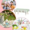 Easter Rectangle Tablecloth Waterproof Table Cover Rectangle Table Cover Decorations for Picnic Restaurant Kitchen Dining Room