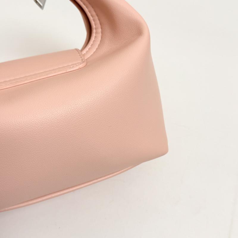 Minimalistische Weiche PU-Schultertasche für Damen Gebogene Silhouette Klappenverschluss