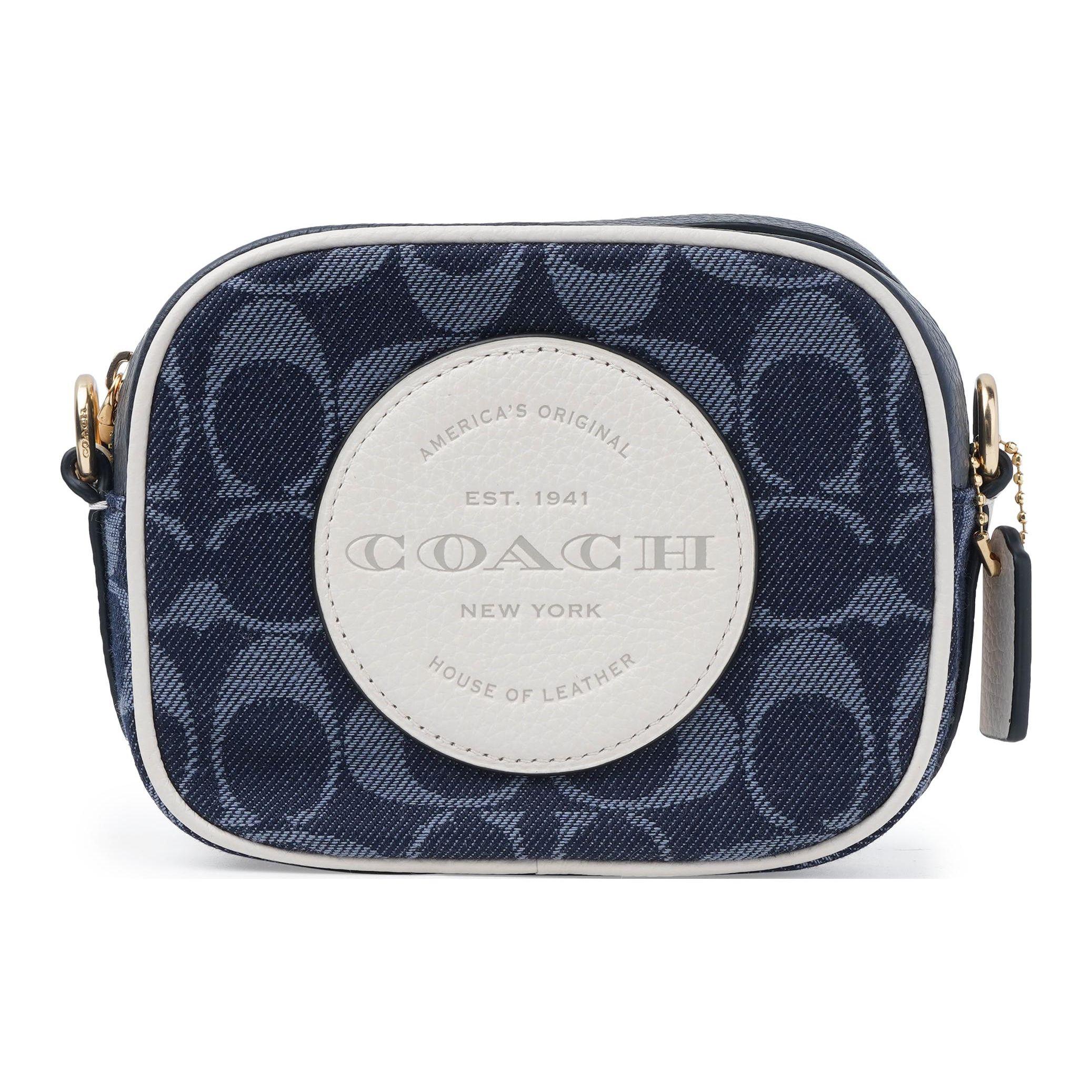 

Coach Mini Dempsey Denim Signature Camera Bag Crossbody Daily C4583-IMDEI Basic Set (Bag+Dust Bag)