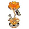 1pc Alloy Lamp Base Lotus-shaped Candlestick Candlestick Adorn For Sacrifice Decor - DD
