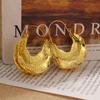 OPK Vintage Gold Color Creole Statement Earrings with Fulani Basket, Statement Hoop Earrings For… More
