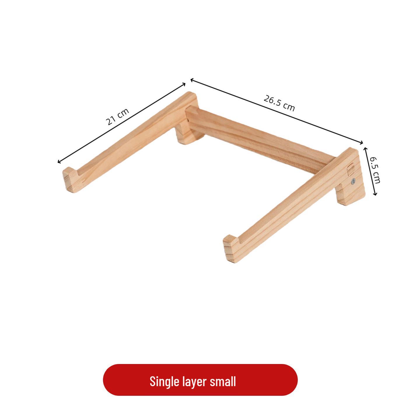 Solid Wood Vertical Laptop Stand with Cooling and Neck Protection