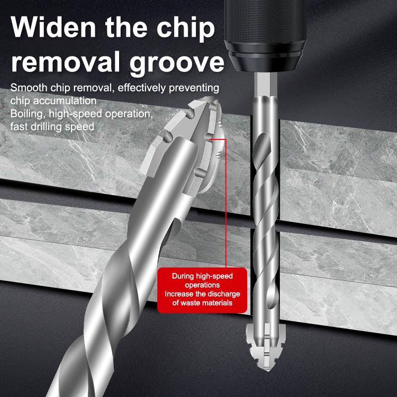 7Pcs/Sets Tungsten Steel Serrated Drilling Bit Set For Ceramic Plastic Tile Ceramic Glass Concrete