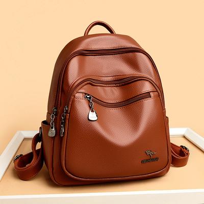 Un sac à dos à la mode, décontracté et simple pour femmes, un cartable étudiant de grande capacité