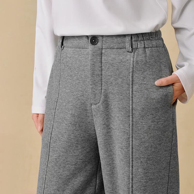 INMAN Women's Fleece-Lined Commuter Wide-Leg Suit Pants