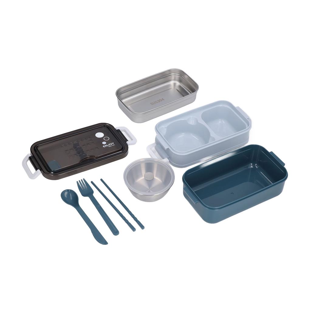 Lunch Box 2 Tier Stackable Container Folding Buckle Stainless Steel Insulated Lunch BoxTony Carolan Stainless Steel