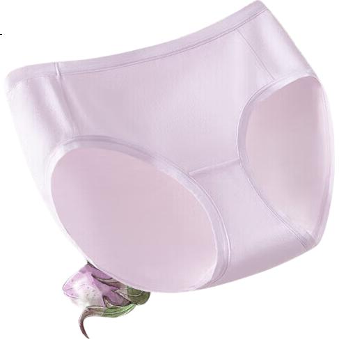 PurCotton Women's 7A Antibacterial Knitted Breathable Basic Mid-Waist Women's Underwear