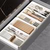Kitchen Drawer Divider Telescopic Tableware Storage Box Classification Organization Expandable Large Capacity Multi Space-saving Utensil Holder