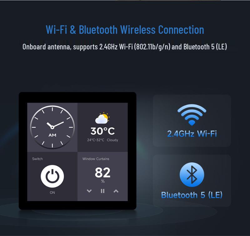 ESP32-S3 4" LCD Capacitive Touch Dev Board with LX7 Dual-Core, WiFi, Bluetooth, and BLE5 Support.