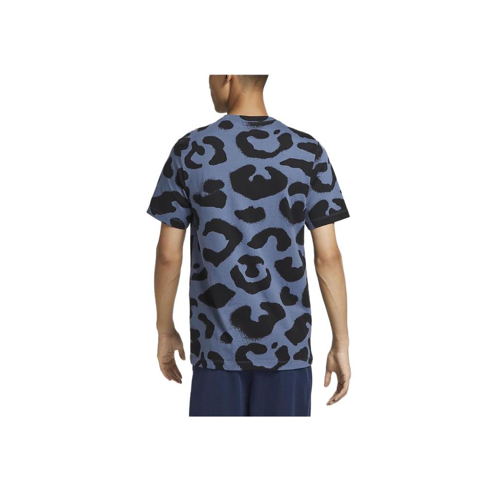 Nike Graphic Number Print Crew Neck Short Sleeve T-Shirt Men Tops Finn-Blue FD0055-491