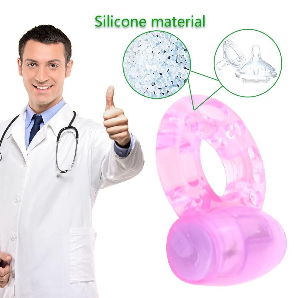 Vibrating Butterfly Cock Ring Clitoral Stimulator Penis Erection Enhance for Men