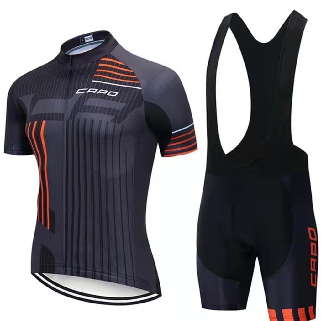 Tour De France Cycling Suit Short-Sleeved Quick-Drying Breathable Suit Outdoor Road Mountain Bike Riding Equipment