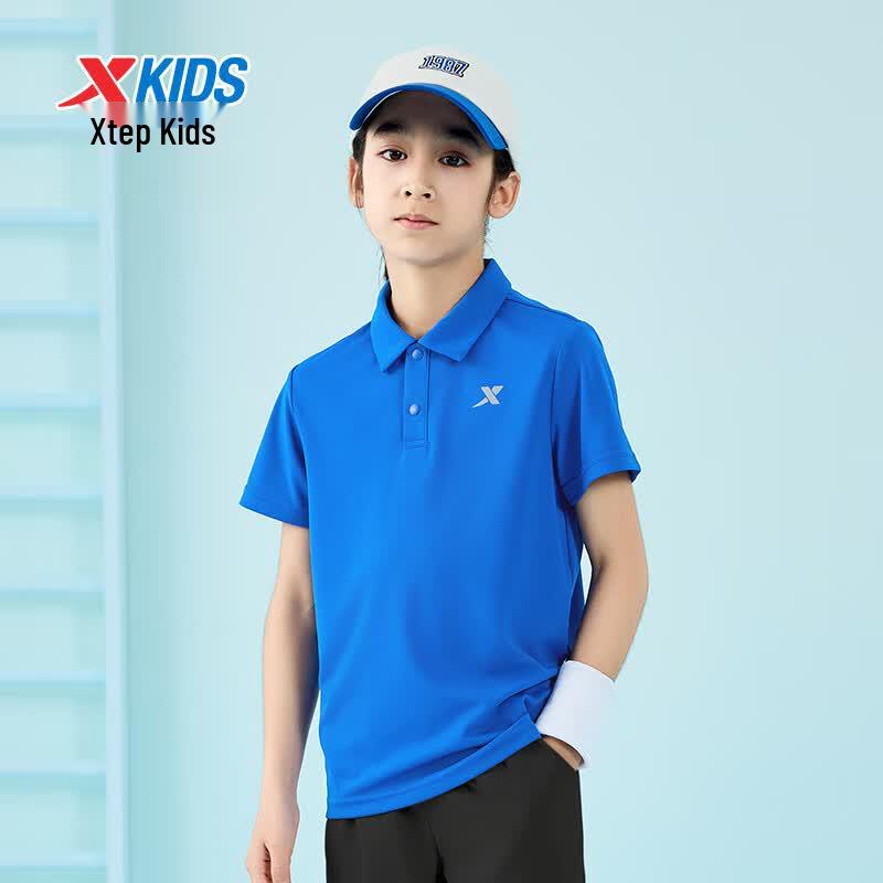 XTEP Kids' Unisex Short Sleeve Polo Shirt