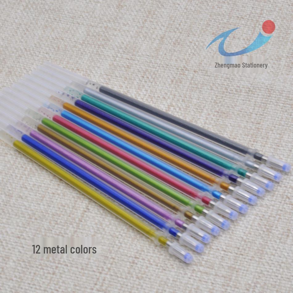 Multicolor Neutral Pen Refills: Glitter, Fluorescent, Pastel - 12, 24, 48, 100 Colors