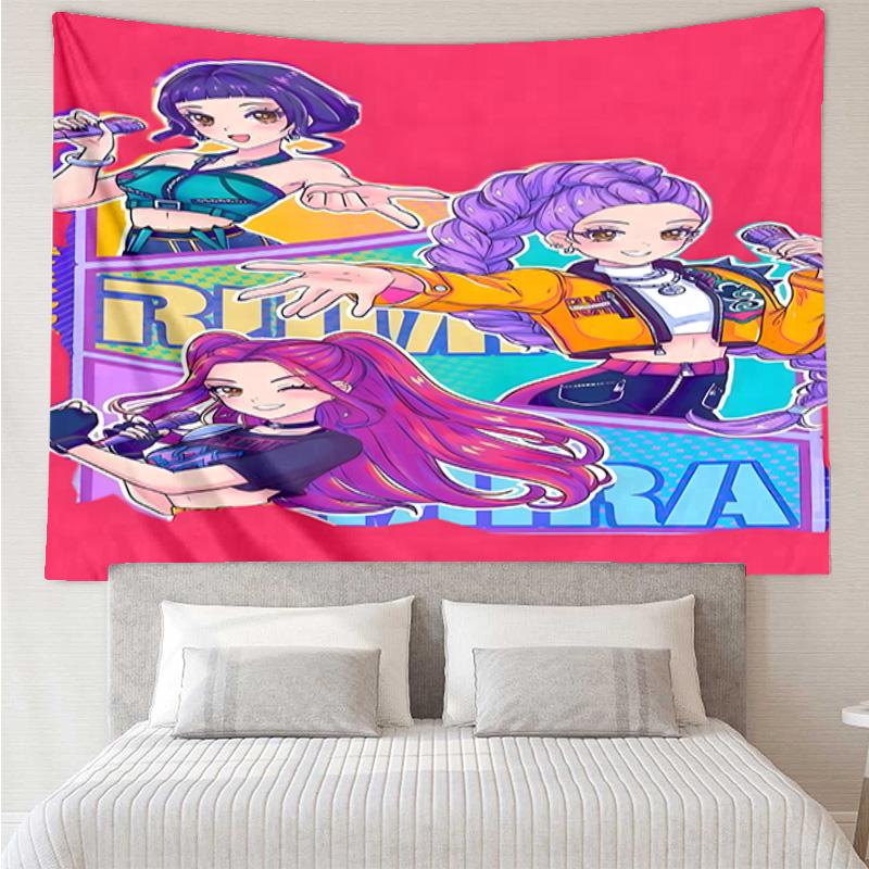 Kpop cartoon Tapestry Hanging for Bedroom,Livingroom, Playroom,Decor Art Room Wall Tapestry Holiday and Birthday Gifts