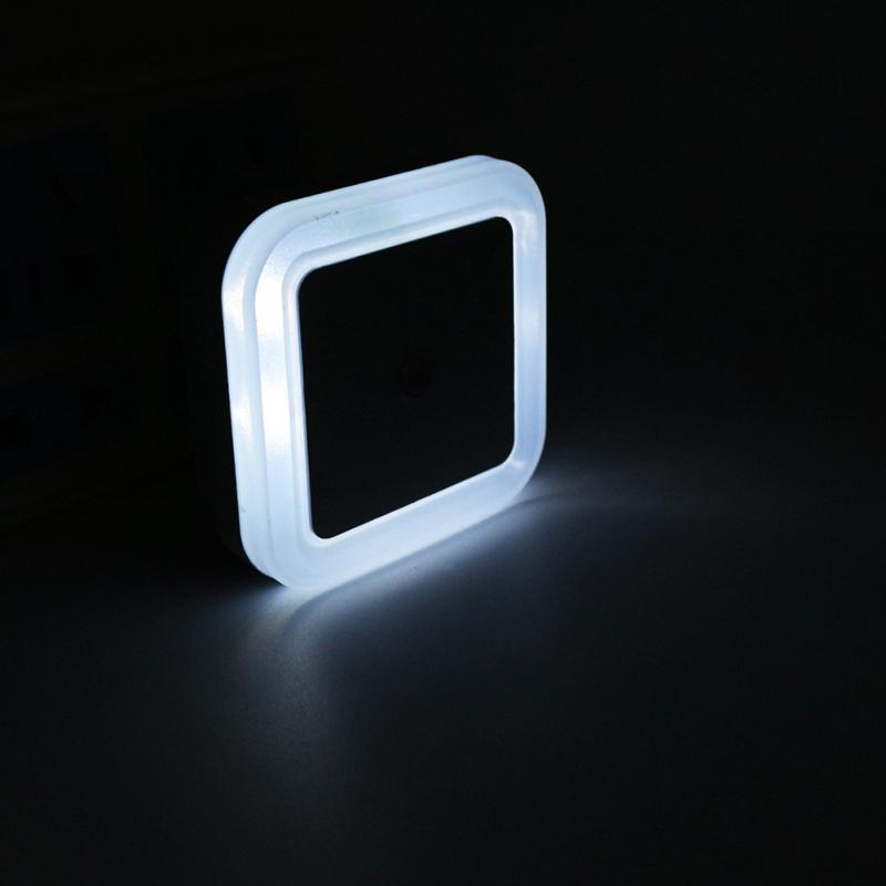 Bezprzewodowa lampka nocna LED z czujnikiem światła Mini lampka nocna z wtyczką EU do pokoju dziecięcego, sypialni, dekoracja, oświetlenie