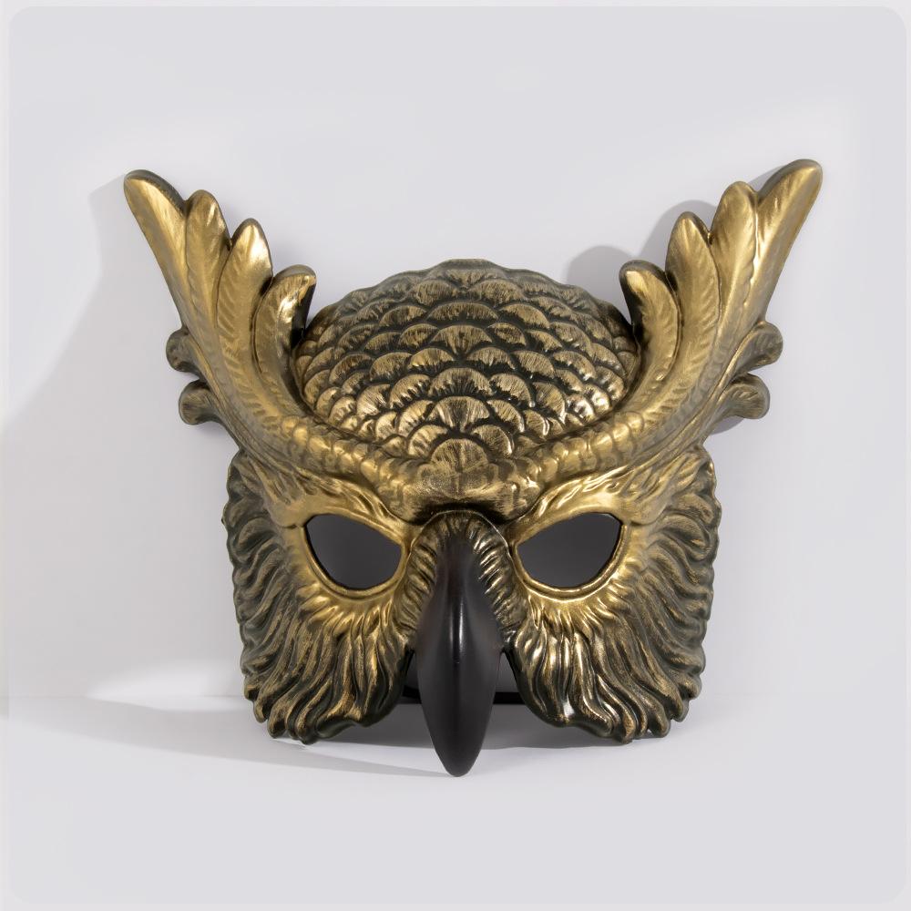 Bird Beak Eagle Mask Cosplay Owl Half Face Animal Masks Masquerade Halloween Carnival Dress Up Purim Party Costume Props