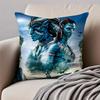 Epic SciFi Movie AAvatar The Way of Water Cushion Cover Pillowcase Antidustmite Invisible Zipper Short Plush Sofa Cushion