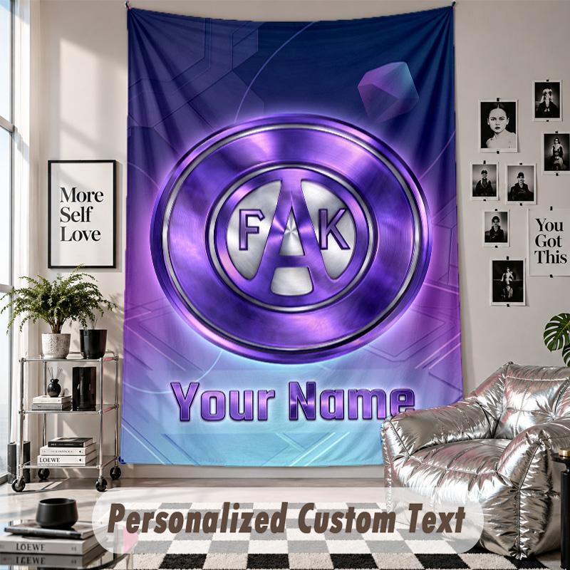 Custom Tapestry Wall Hanging, Austria Wien FC Personalized Name Text Home Wall Decor
