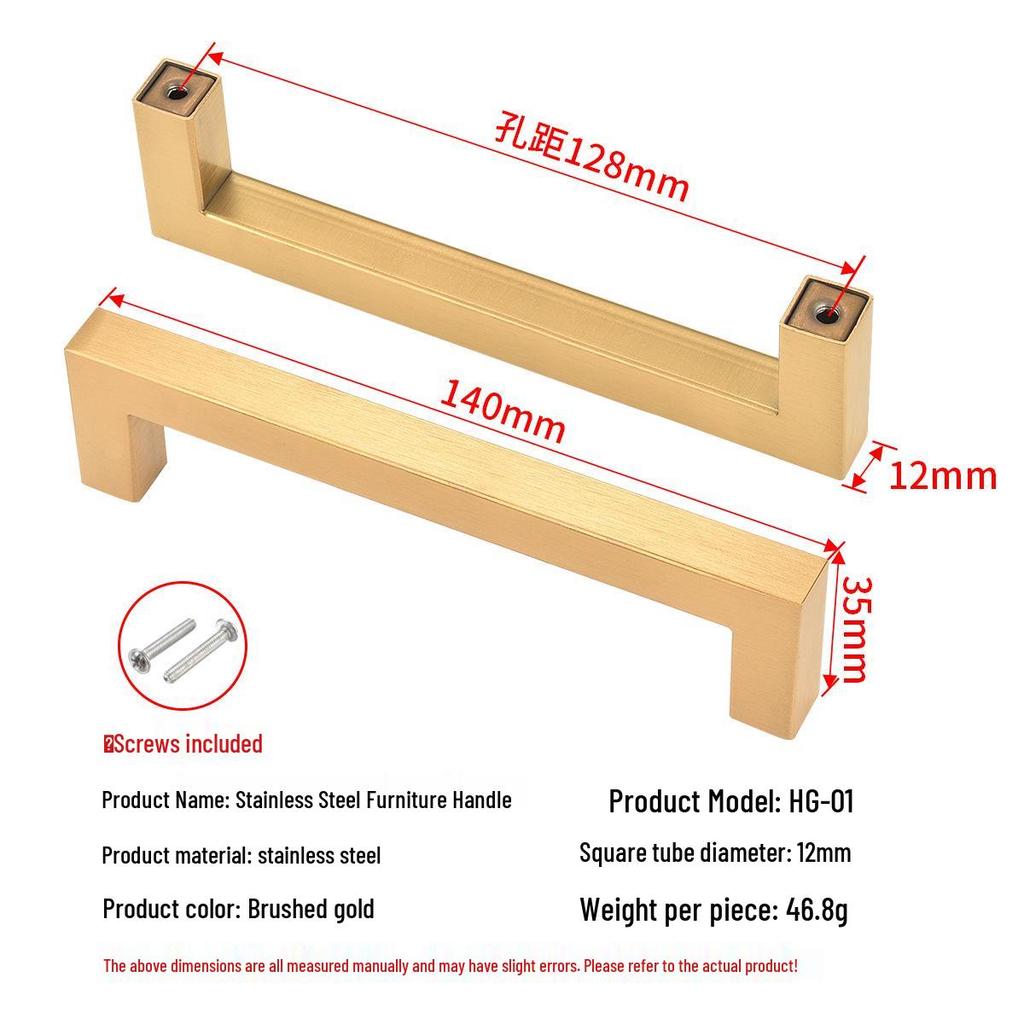 Modern Simple Stainless Steel Kitchen Cabinet & Wardrobe Handle for Doors and Drawers