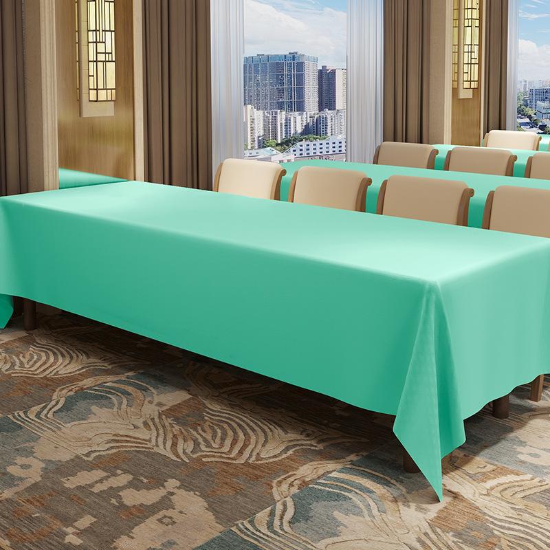Hotel Conference Table Cloth Event Layout Exhibition Rectangular Table Cloth Thickened Waterproof Anti Wrinkle Non Deformable