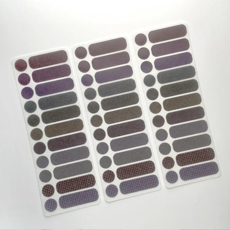 3 Sheets Per Pack Solid Color Label Dot Stickers DIY Crafts Basic Material Decorative Stickers Handmade Product Stickers