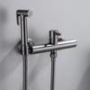 Toilet Bidets Sprayer Bathroom Accessories Cold And Hot Water Mixer Bidet Faucet Wall Mounted Rose Gold/Grey