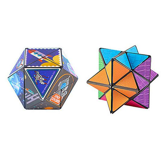 Unlimited Decompression Geometric Cube: Educational Flip & Changeable Hand Toy